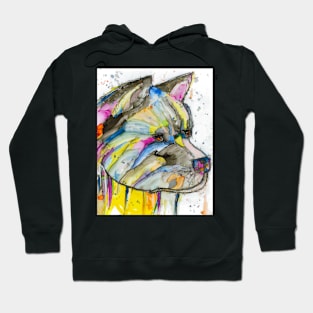 Colorful Akita dog Hoodie